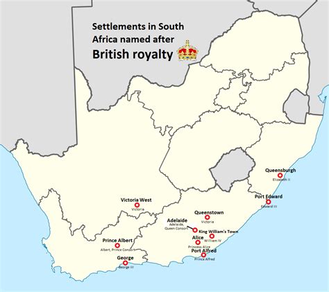 South African Settlements Named After British Maps On The Web