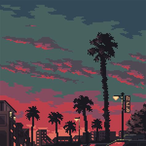 Khaled On Twitter Pixel Art Landscape Pixel Art Background Pixel