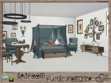The Sims Resource Rustic Romance Bedroom By Buffsumm • Sims 4 Downloads