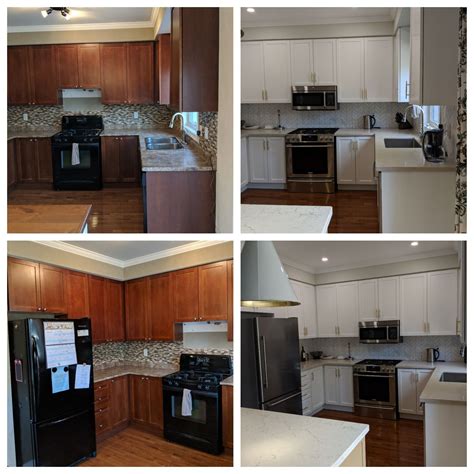 Another Kitchen Cabinet Refinishing Project Teamed Up With An Interior