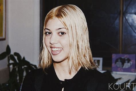 kourtney kardashian shares throwback snap with bleach blonde hair who magazine