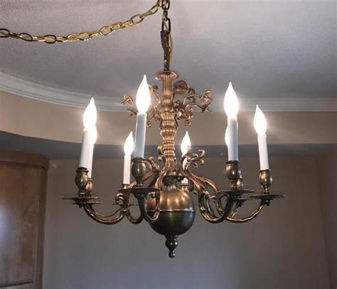 Heirloom Chandelier Restoration Before And After Photo