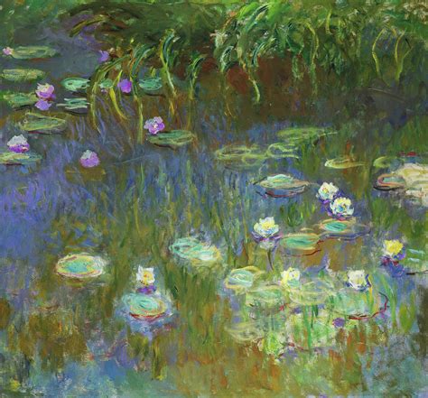 Water Lilies 1925 Painting By Claude Monet Fine Art America