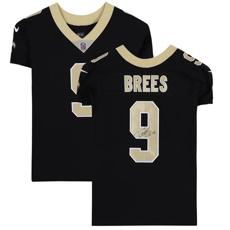 Drew Brees New Orleans Saints Autographed Nike Black Elite Jersey