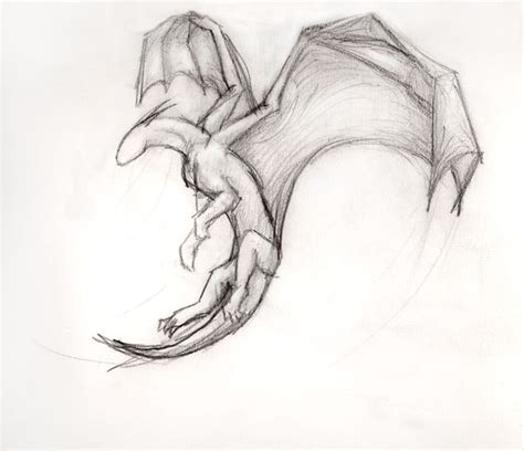 How to draw a simple dragon. Simple Flying Dragon by ThousandWordsToSay | inspirations ...