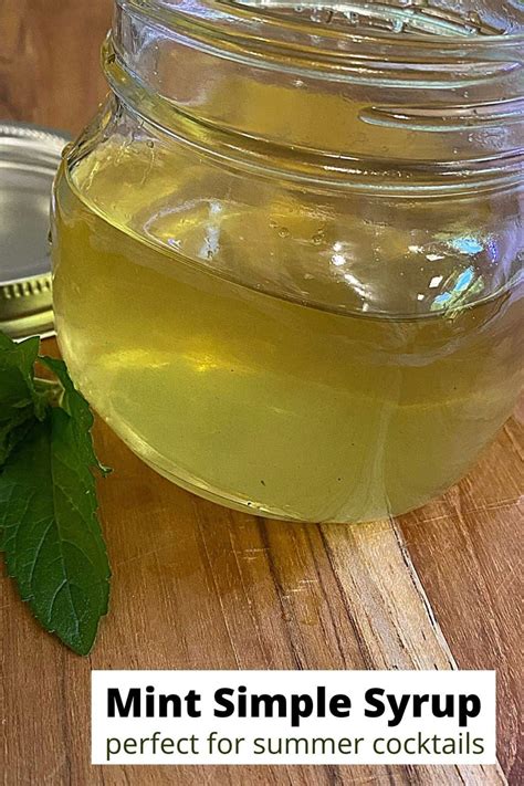 How To Make Mint Simple Syrup Turning The Clock Back