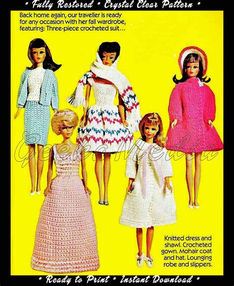 Barbie Knitting Patterns Barbie Clothes Patterns Doll Patterns Bratz Doll Barbie Dolls Knit