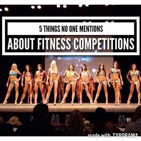 5 Things No One Mentions About Fitness Competitions With Images