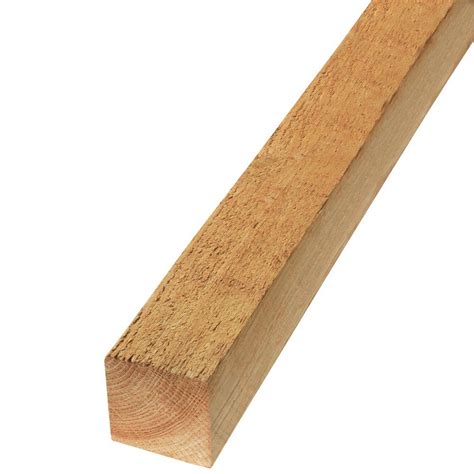 4 in. x 4 in. x 8 ft. Rough Green Western Red Cedar Lumber-635251 - The
