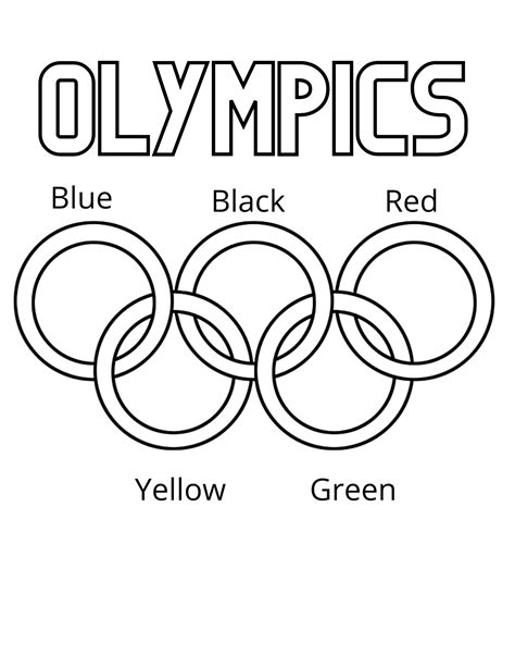15 Free Olympic Printables For Kids Coloring Pages Medal Count Score