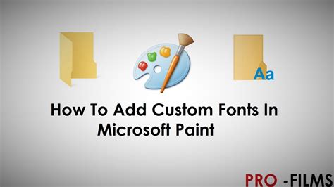 How To Add Fonts In Ms Paint Youtube
