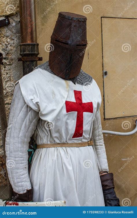 Templar Knight Armor With Cross Symbol Stock Image 175598233