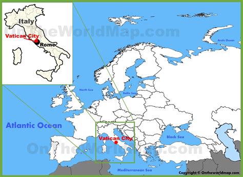 Europe Countries Map Vatican City Images And Photos Finder
