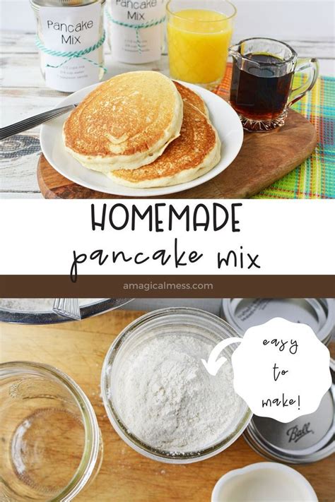 How To Make Basic Pancake Mix Recipe Homemade Pancake Mix Waffle