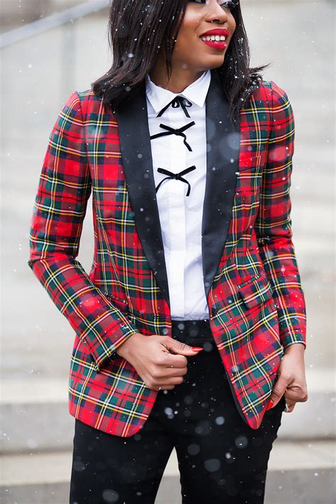 How To Wear Plaid For The Holiday Jadore Fashion