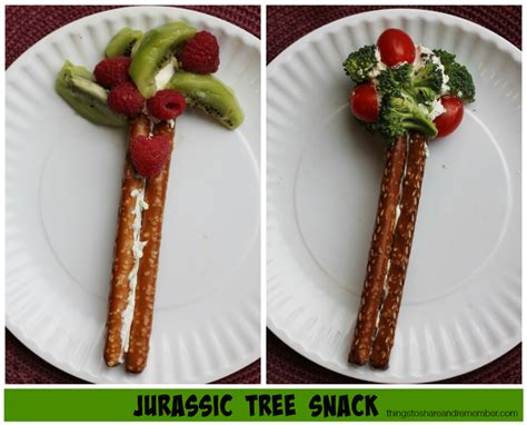 Jurassic Tree Dinosaur Themed Snack Snacks Preschool Healthy Eating