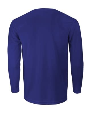 Camiseta Azul Royal Malha PV Manga Curta Gola Redonda