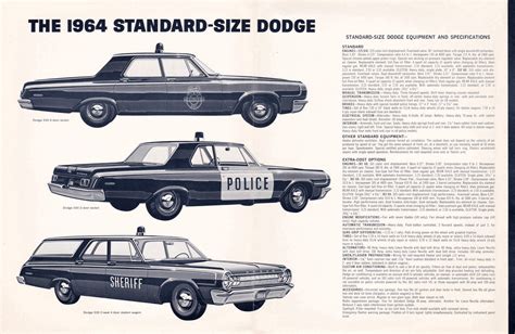 1964 Dodge Police Pursuits Brochure