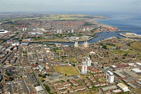 Sunderland is a city in tyne and wear, north east england. Sunderland Harbor in Sunderland, GB, United Kingdom ...