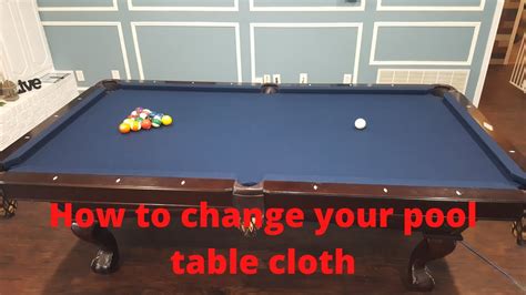 How To Install New Pool Table Cloth Championship Valley Cloth Youtube
