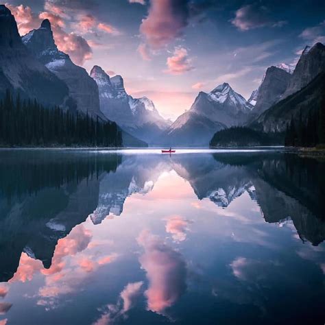 Mountains Reflected On A Lake Embrace Mindfulness