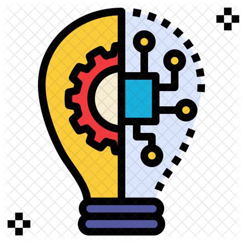 Innovative Technology Icon Download In Colored Outline Style