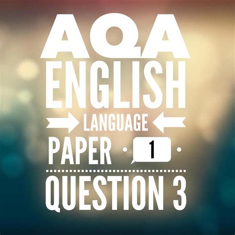 In the first half of the exam you will have to answer questions about this extract. AQA GCSE English Language Paper 1 Question 3 (2017 exam ...