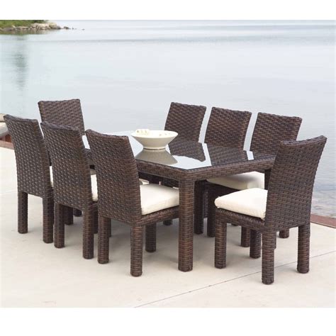 Dine outdoors in comfort and modern style with the tk classics fairmont armless outdoor dining chairs. Lloyd Flanders Contempo Armless Woven Vinyl Wicker Dining ...