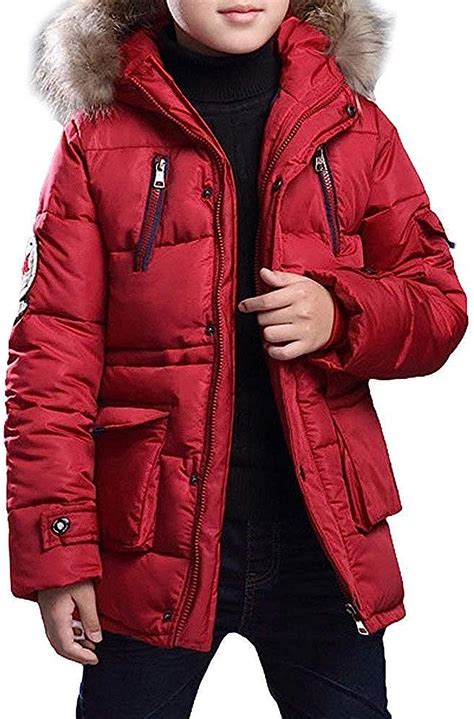 Winter Jacket For Boys Cotton Hooded Jacket Winter Coat Overcoat Feast