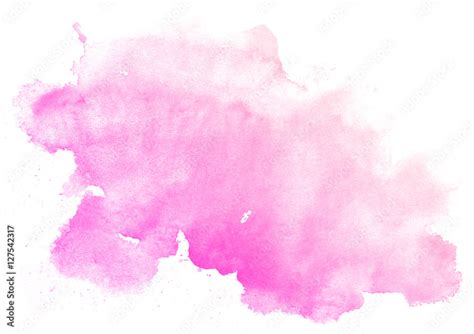 Abstract Pink Watercolor On White Backgroundthis Is Watercolor Splash