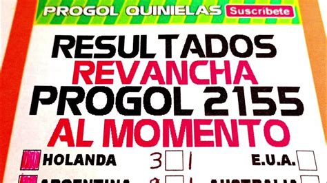 Progol Revancha 2155 Resultados Finales Martes 06 Progol 2155 Martes 06 Progol2155 Youtube