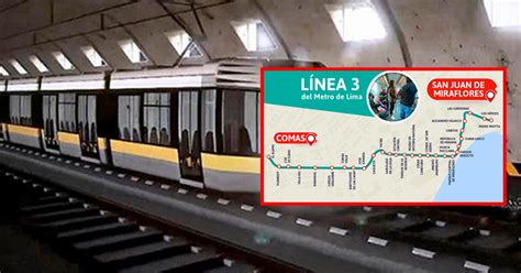 Línea 3 del Metro de Lima cuándo inician obras ruta y los 12