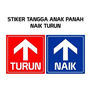 Jual STIKER TANGGA TANDA PANAH NAIK TURUN K3 SAFETY STIKER PETUNJUK