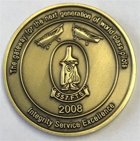 Usaf Air Force 557th Fts Flying Training Squadron Excellence Coin Ebay