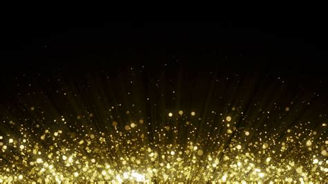 Particles Gold Glitter Bokeh Award Dust Abstract Backgrounds Loop 27