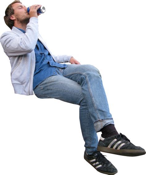 Person Sitting Side Png