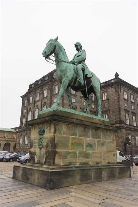 Equestrian Statue Of King Frederik Vii On Christiansborg Slotsplads