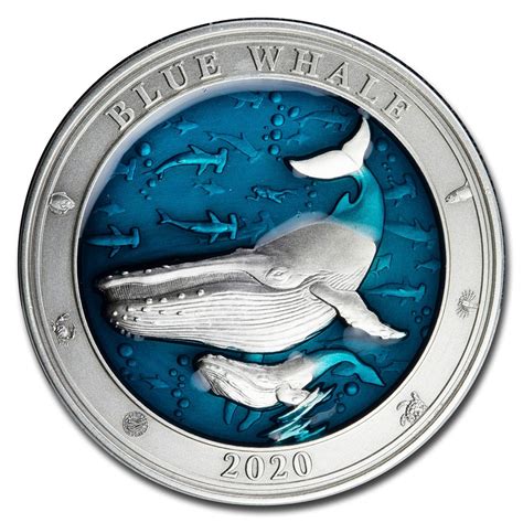 Buy 2020 Barbados 3 Oz Silver Antique Underwater World Blue Whale Apmex