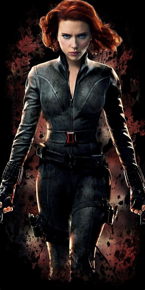 Black Widow Scarlett Johansson Avengers Minimal 1080x2160 Wallpaper