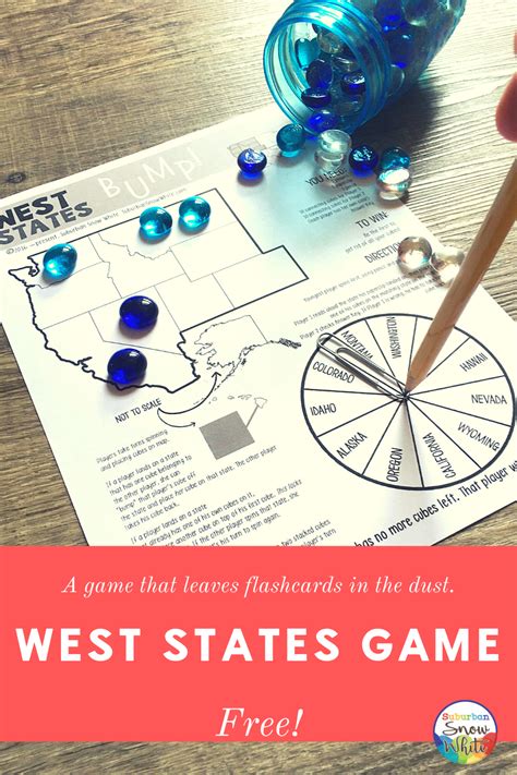 West Region States Game Free Social Studies Elementary Classroom
