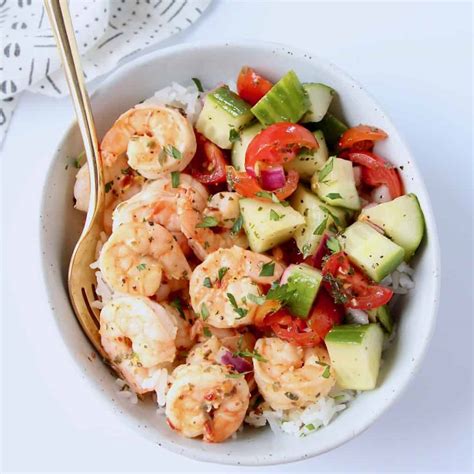 Easy Mediterranean Shrimp And Rice Bowl Bowls Are The New Plates