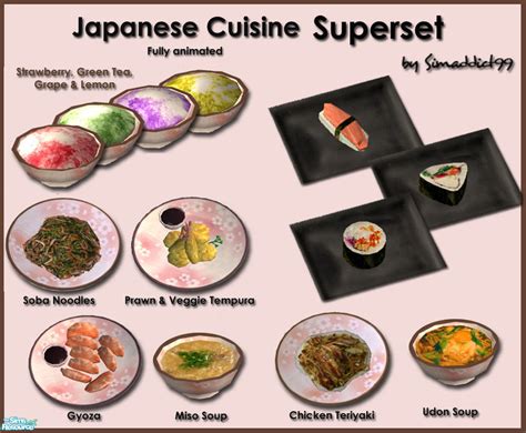 The Sims Resource Japanese Cuisine Superset