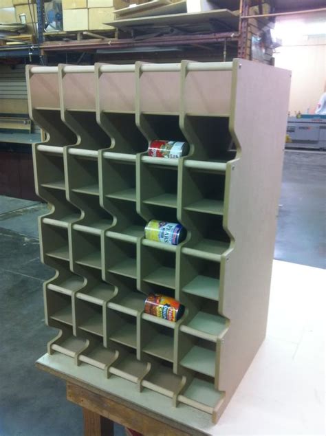 Repurpose magazine rack into a canned food holder. Canned food rotaion racks - Page 2 | Food storage ...