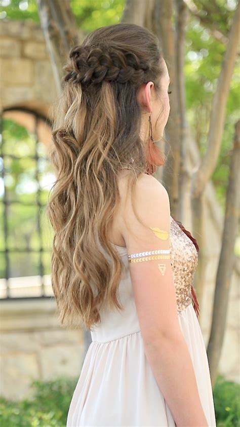 braided half up prom hairstyles cute girls hairstyles