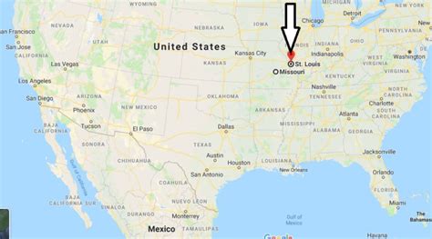 St Louis Missouri On Us Map Map