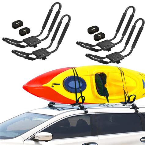 Buy Adust 2 Pair J Bar Rack For Kayak Carrier Canoe Boat Paddle Board