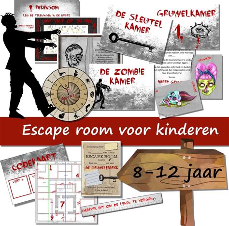 Escape Room Voor Kinderen De Gruwelfabriek Kinderfeestje T M Jaar Breinbreker