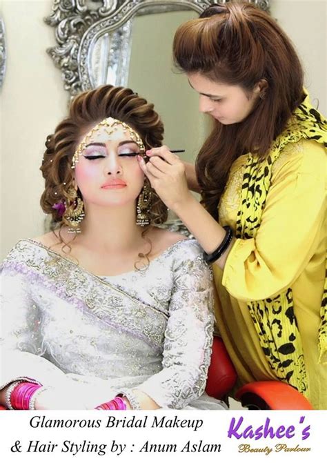 Kashees Beauty Parlour Bridal Make Up Elegant Wedding Hair Bridal Hair And Makeup Bridal Makeup