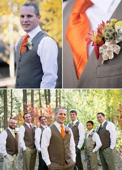 Fall Groom Outfits Brown I Really Like This Color Fall Groomsmen