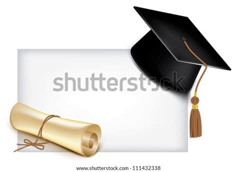 Graduation Cap Diploma Vector Stock Vector Royalty Free 111432338